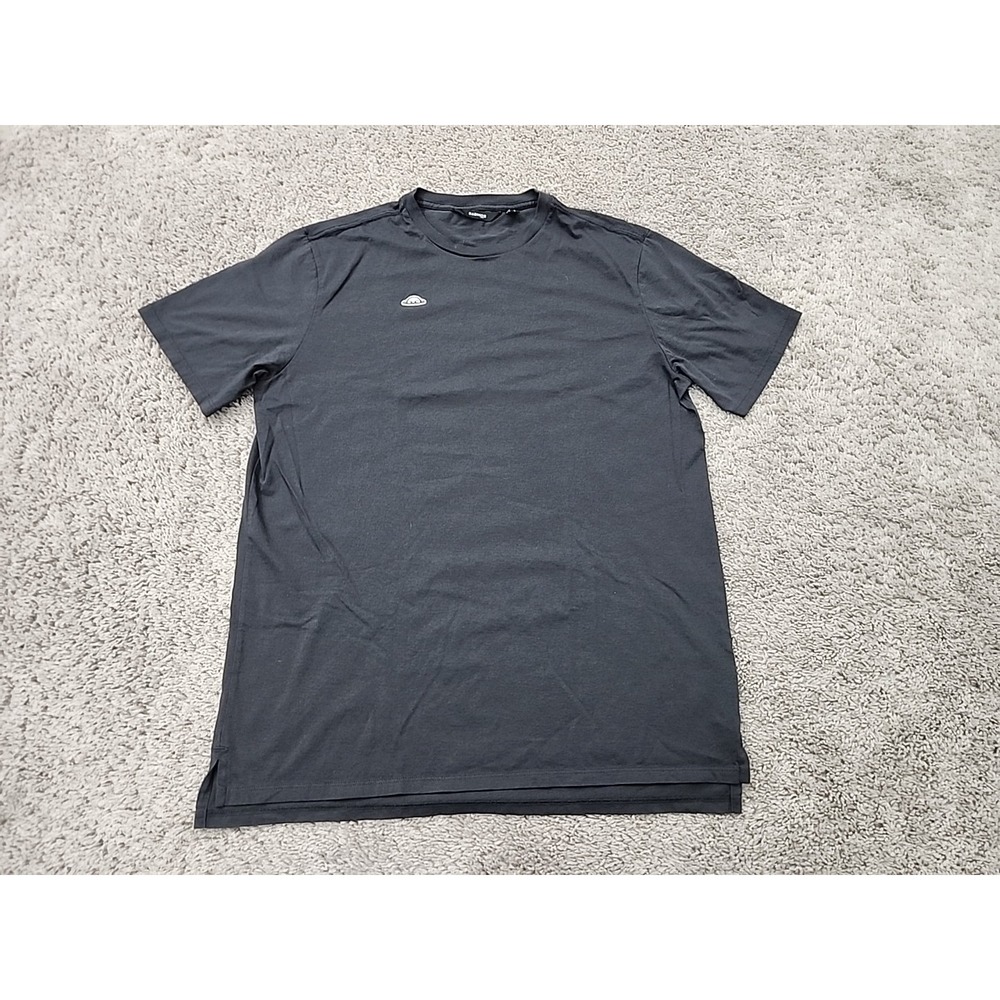 Radmor T Shirt Mens L Black Short Sleeve Crew Neck Side Split Golf Casual